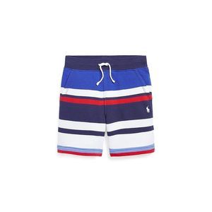 Polo Ralph Lauren Kids Striped Fleece Shorts (Toddler/Little Kids) (Pacific
